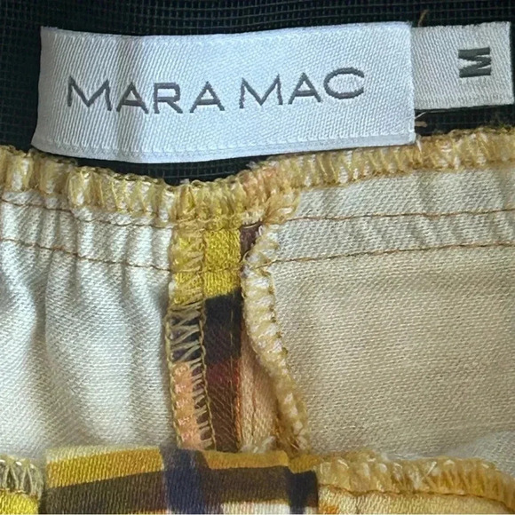 Designer Shorts Colorblock Beachwear Yellow Black Orange M - Picture 4 of 7